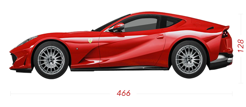 Ferrari Side Red View Free Transparent Image HD Transparent PNG Image