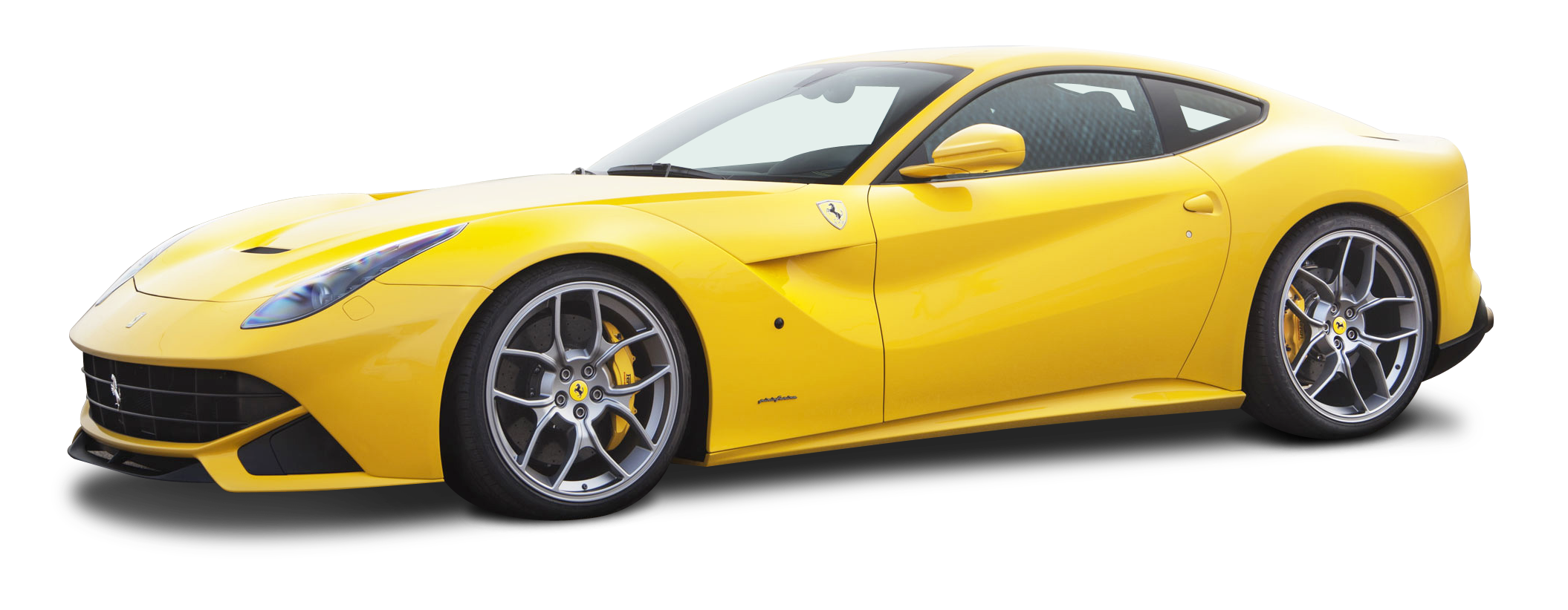 Ferrari Side Yellow View Free Photo Transparent PNG Image