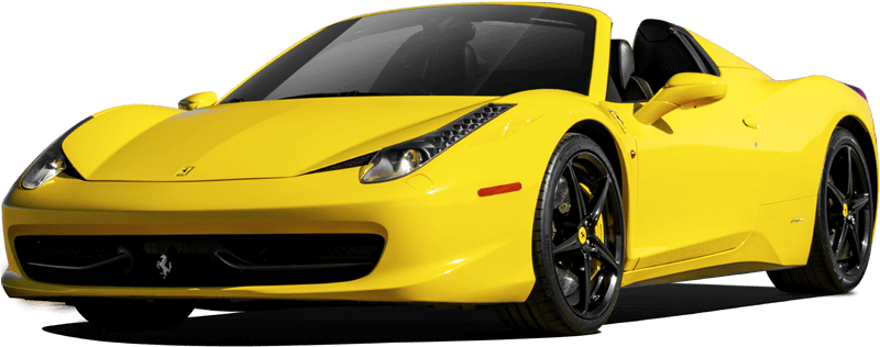 Ferrari Yellow Superfast Free PNG HQ Transparent PNG Image