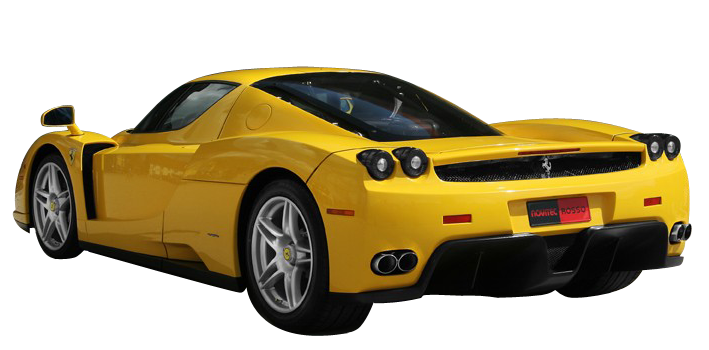 Ferrari Yellow Superfast HQ Image Free Transparent PNG Image