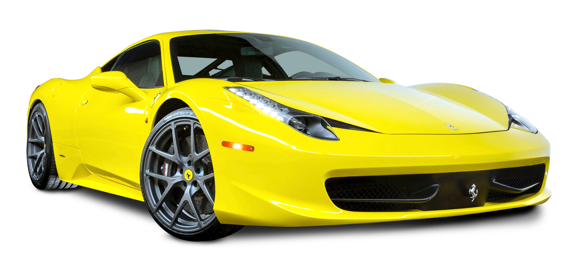 Photos Ferrari Yellow Free Download PNG HQ Transparent PNG Image