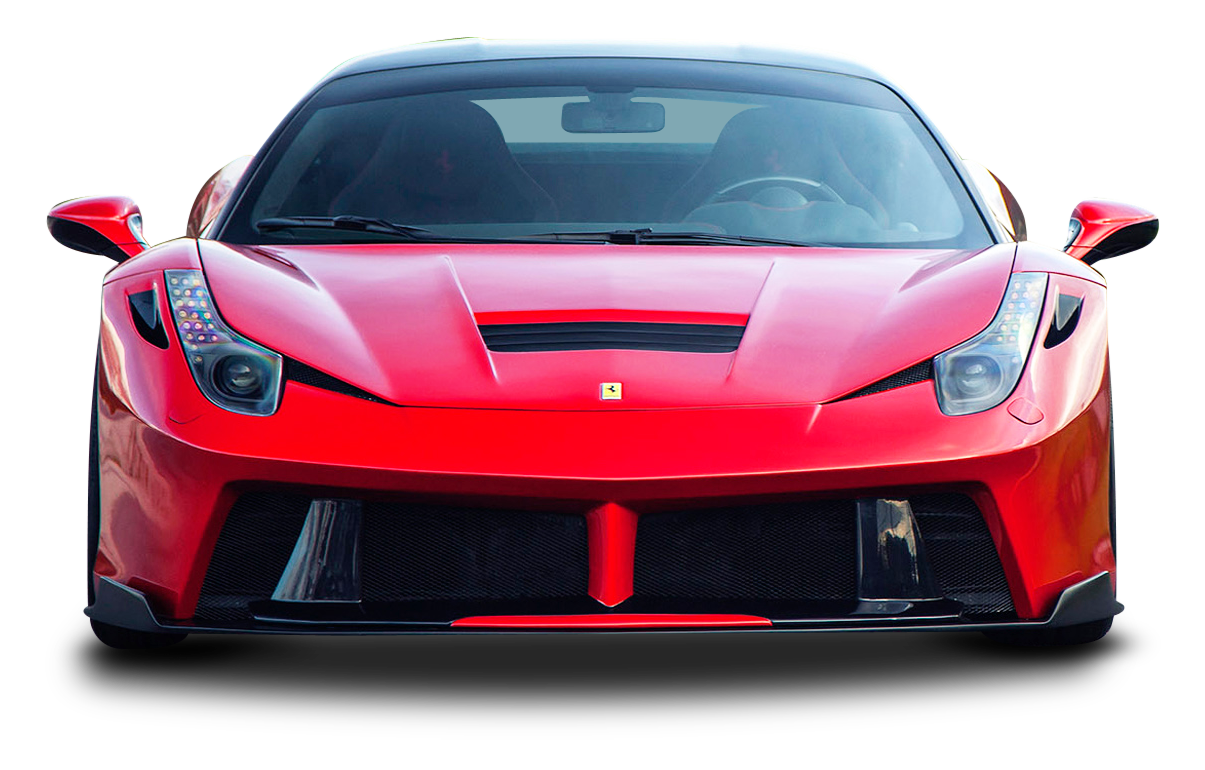 Front Ferrari Red View Free Download PNG HD Transparent PNG Image