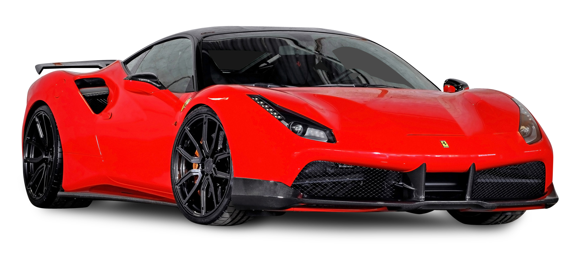 Front Ferrari Red View HQ Image Free Transparent PNG Image