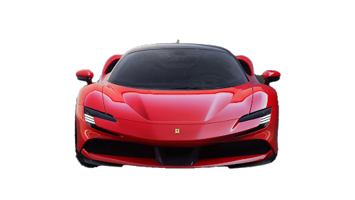 Front Ferrari Red View Free PNG HQ Transparent PNG Image