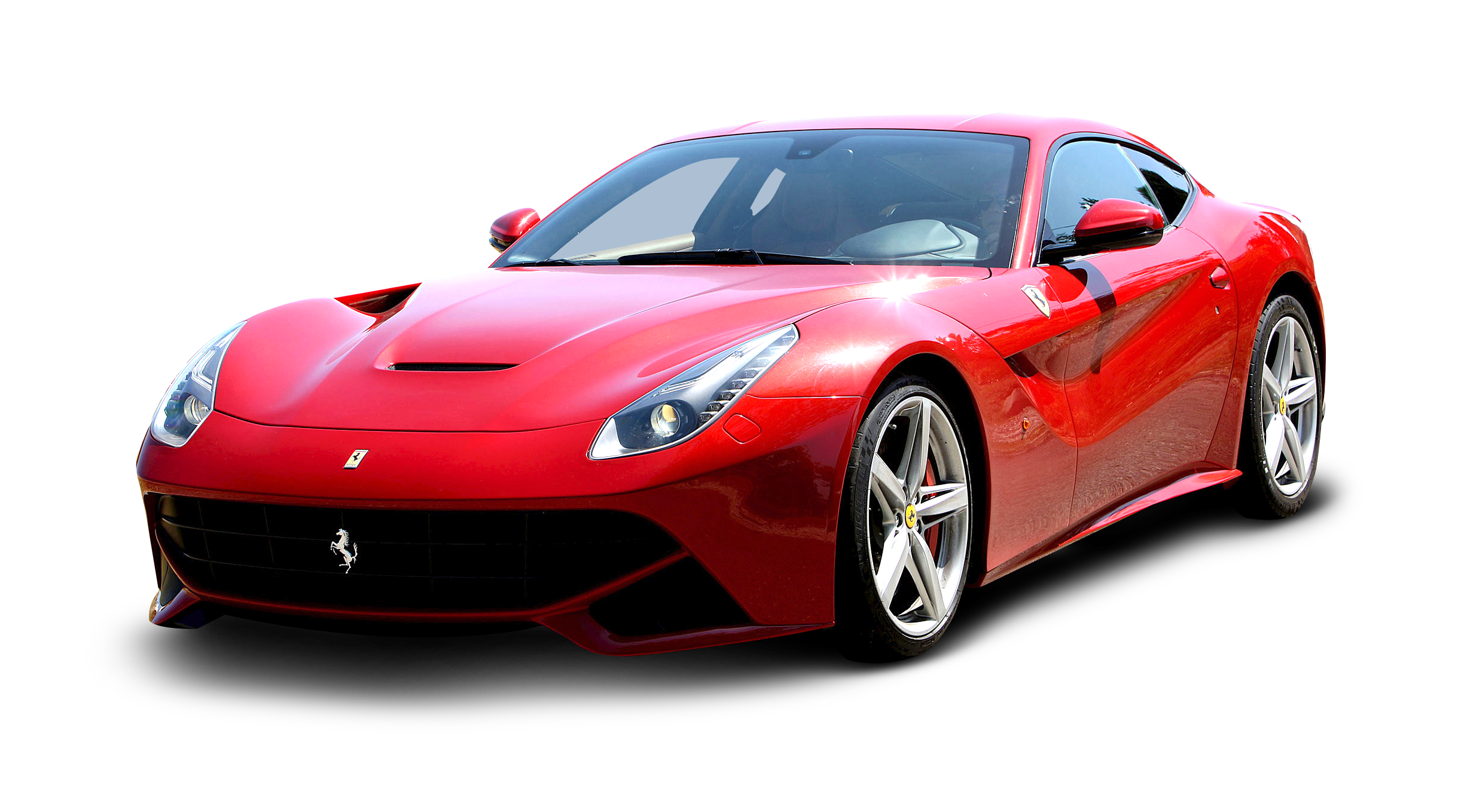 Front Ferrari Side Red View Transparent PNG Image