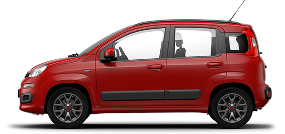 Fiat Car Panda Red Free Clipart HQ Transparent PNG Image