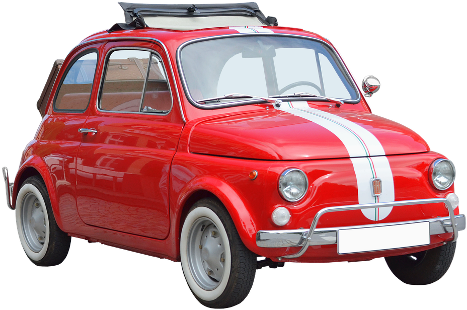 Fiat Red Free HQ Image Transparent PNG Image