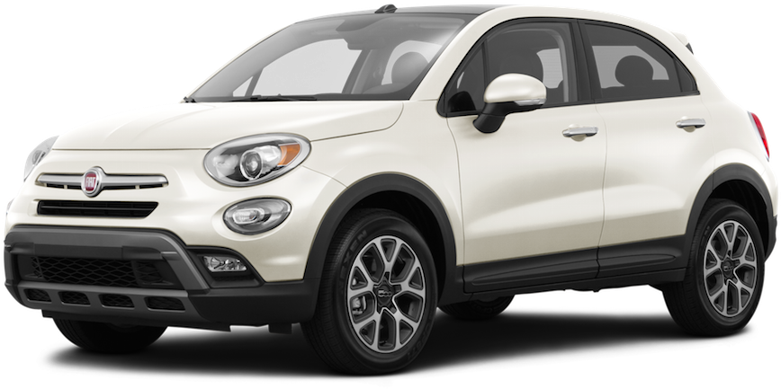 Fiat White Side View Free Photo Transparent PNG Image