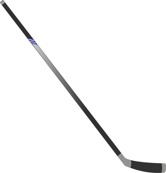 Black Hockey Stick PNG File HD Transparent PNG Image