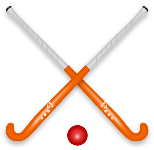 Orange Hockey Stick HD Image Free Transparent PNG Image