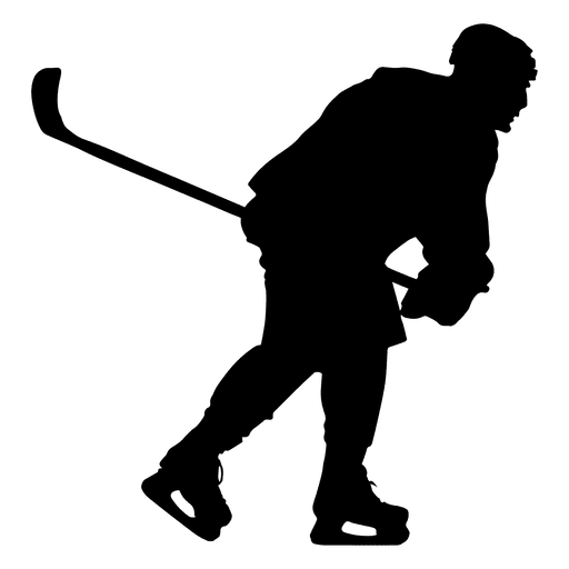 Silhouette Hockey PNG Image High Quality Transparent PNG Image