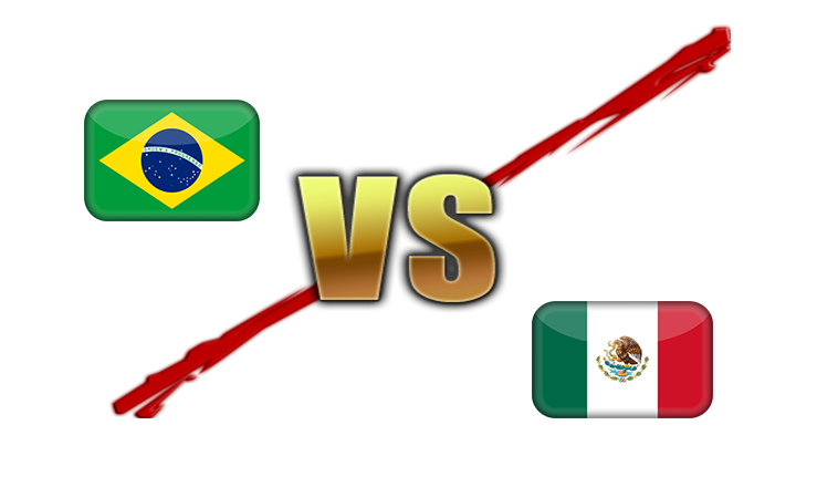 Fifa World Cup 2018 Brazil Vs Mexico Transparent PNG Image