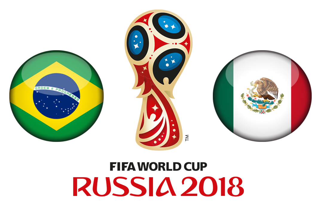 Fifa World Cup 2018 Brazil Vs Mexico Transparent PNG Image