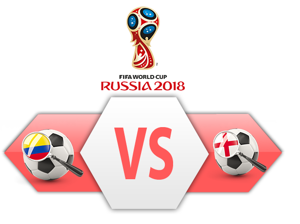 Fifa World Cup 2018 Colombia Vs England Transparent PNG Image