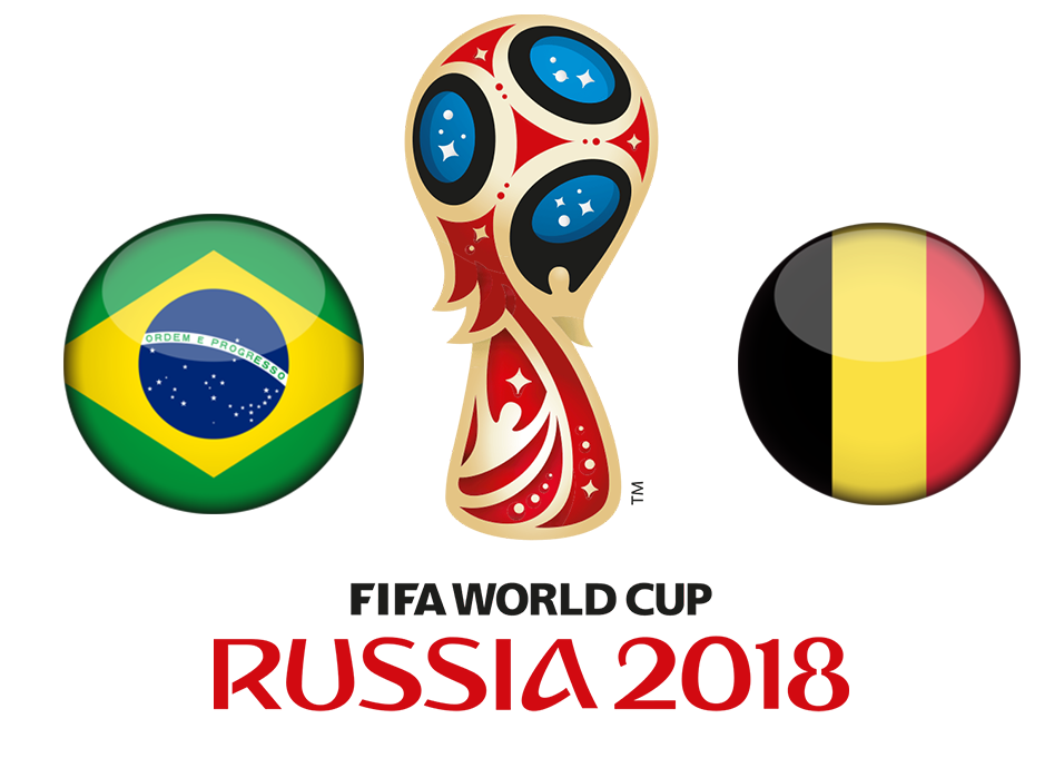 Fifa World Cup 2018 Quarter-Finals Brazil Vs Transparent PNG Image