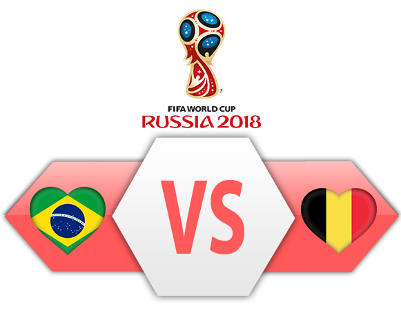 Fifa World Cup 2018 Quarter-Finals Brazil Vs Transparent PNG Image