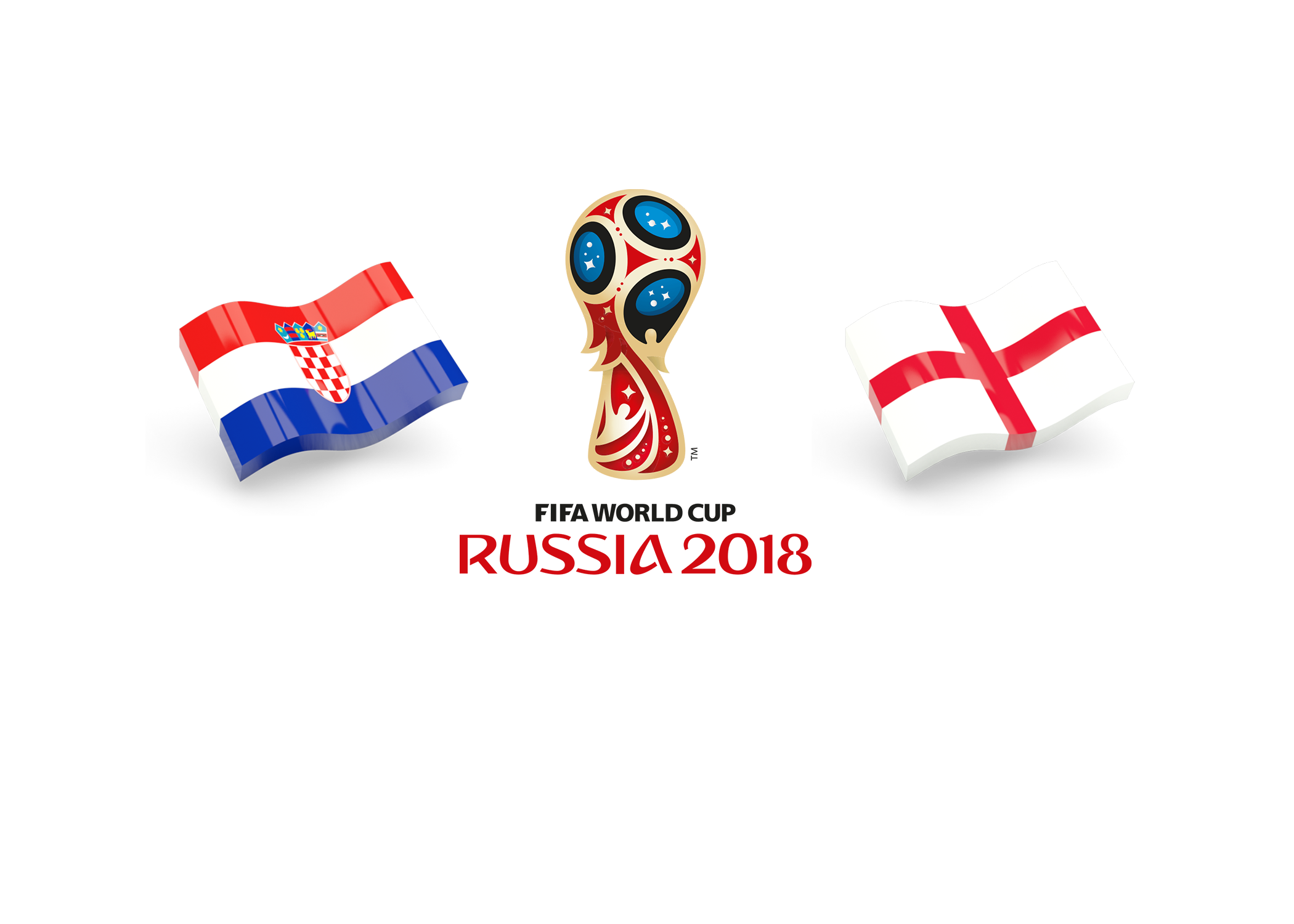 Fifa World Cup 2018 Semi-Finals Croatia Vs Transparent PNG Image