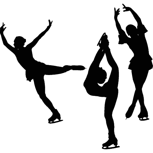 Dance Skating Silhouette Figure HD Image Free Transparent PNG Image