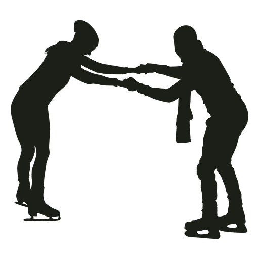 Skating Silhouette Figure Free PNG HQ Transparent PNG Image