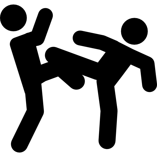 Silhouette Fight HD Image Free Transparent PNG Image