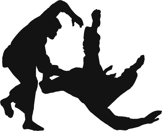 Silhouette Fighting Free Download PNG HQ Transparent PNG Image