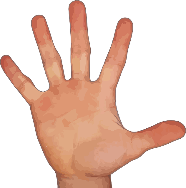 Hand With Five Fingers Transparent PNG Image