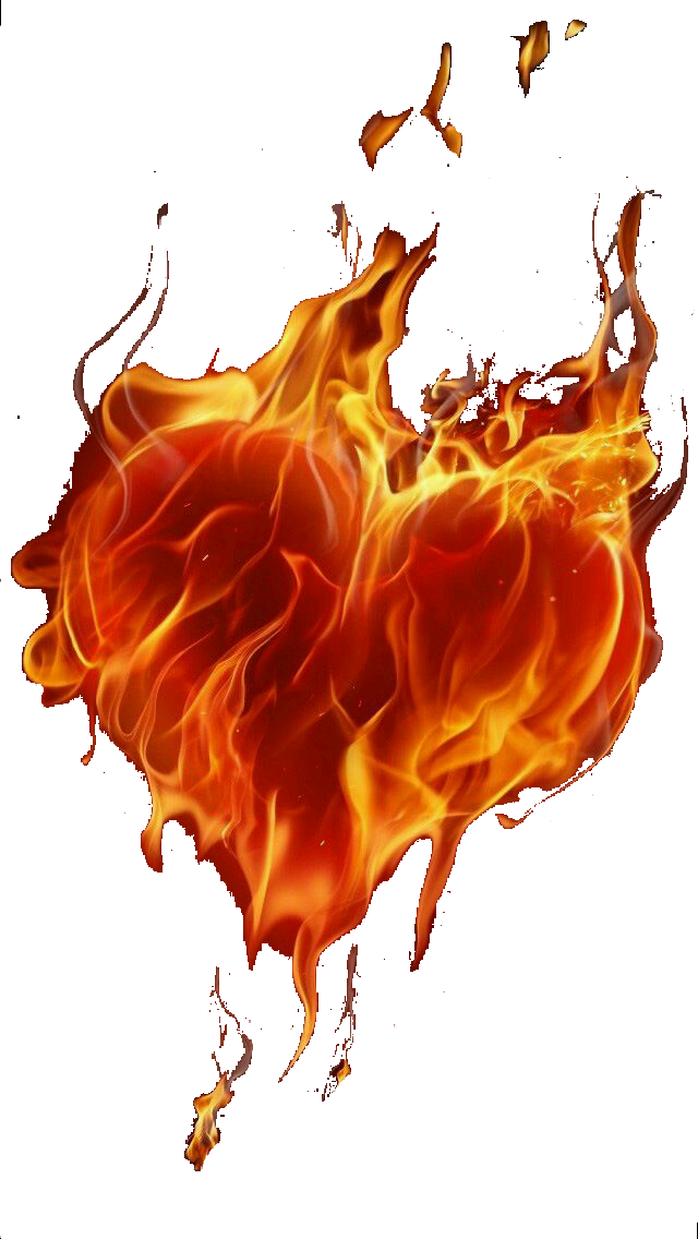 Fire Heart Abstract Flame PNG Download Free Transparent PNG Image