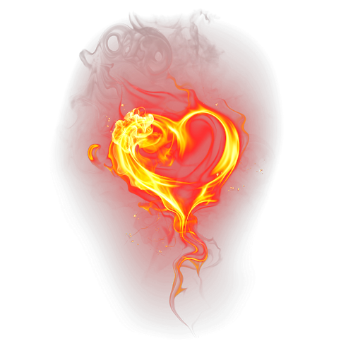 Fire Heart Flame Love Free Clipart HD Transparent PNG Image