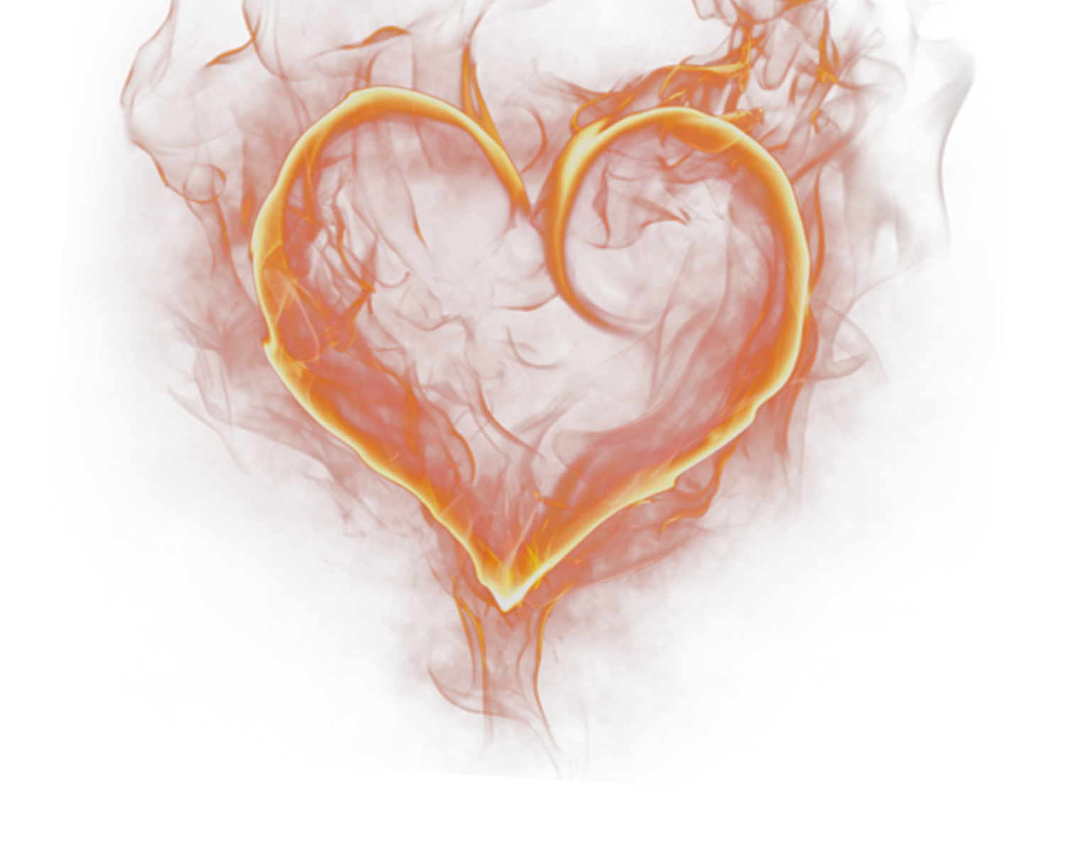 Fire Heart Smoke Free Download PNG HQ Transparent PNG Image