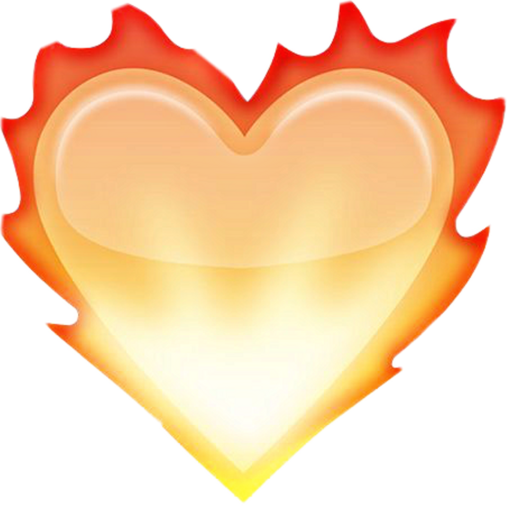 Fire Heart Vector PNG Image High Quality Transparent PNG Image