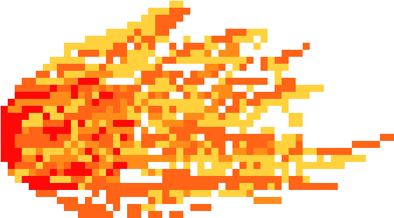 Fireball Pixel PNG Image High Quality Transparent PNG Image