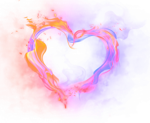 Fire Heart Effect Free Download PNG HQ Transparent PNG Image