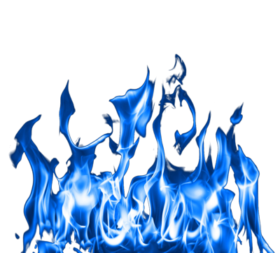 Blue Fire Clipart Transparent PNG Image