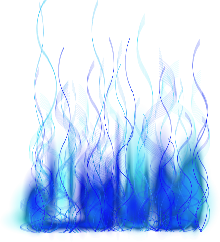 Blue Fire Transparent PNG Image