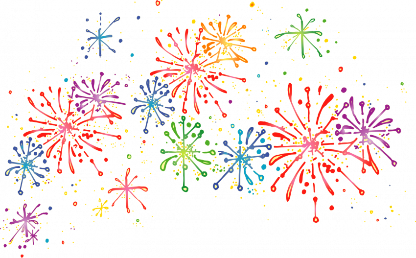 Bright Vector Fireworks Colorful Free PNG HQ Transparent PNG Image