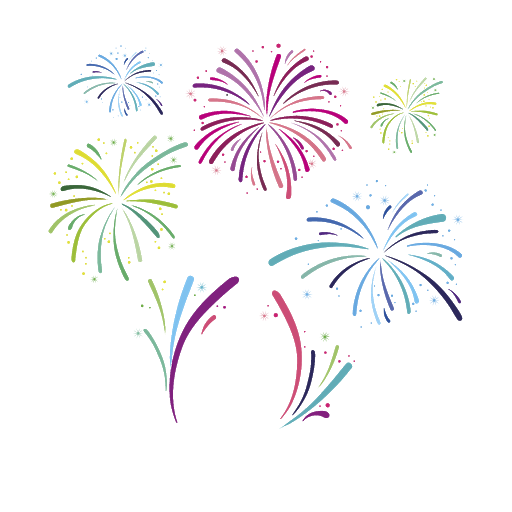 Fireworks Vector Abstract Colorful Download HQ Transparent PNG Image