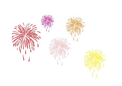 Fireworks Vector Colorful Burst Free Clipart HD Transparent PNG Image