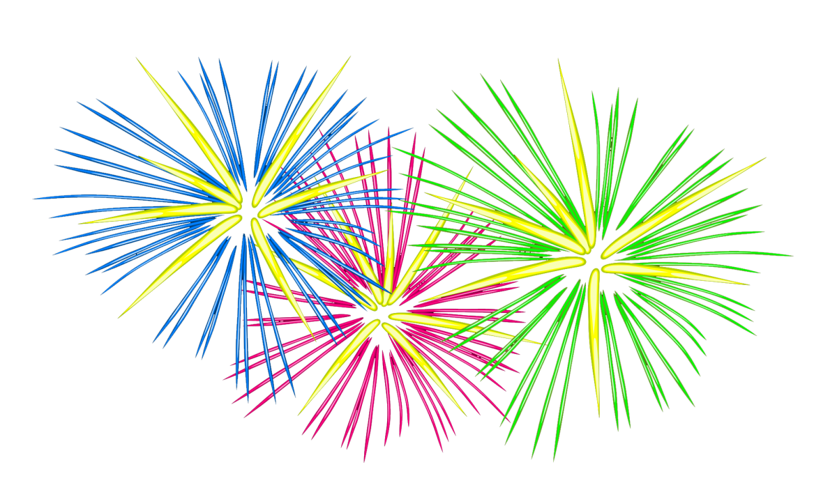 Fireworks Vector Colorful Free PNG HQ Transparent PNG Image