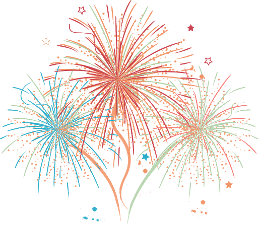 Sparkle Fireworks Vector Colorful PNG File HD Transparent PNG Image