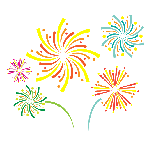 Fireworks Vector Spiral Colorful Free Photo Transparent PNG Image