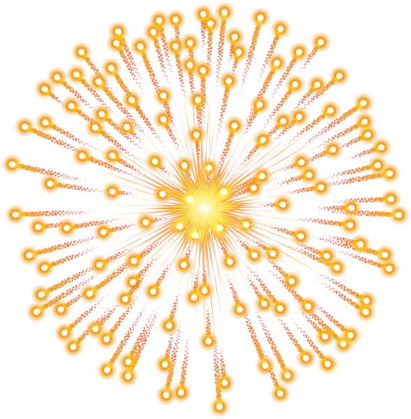 Photos Fireworks Gold Festive Free Clipart HQ Transparent PNG Image