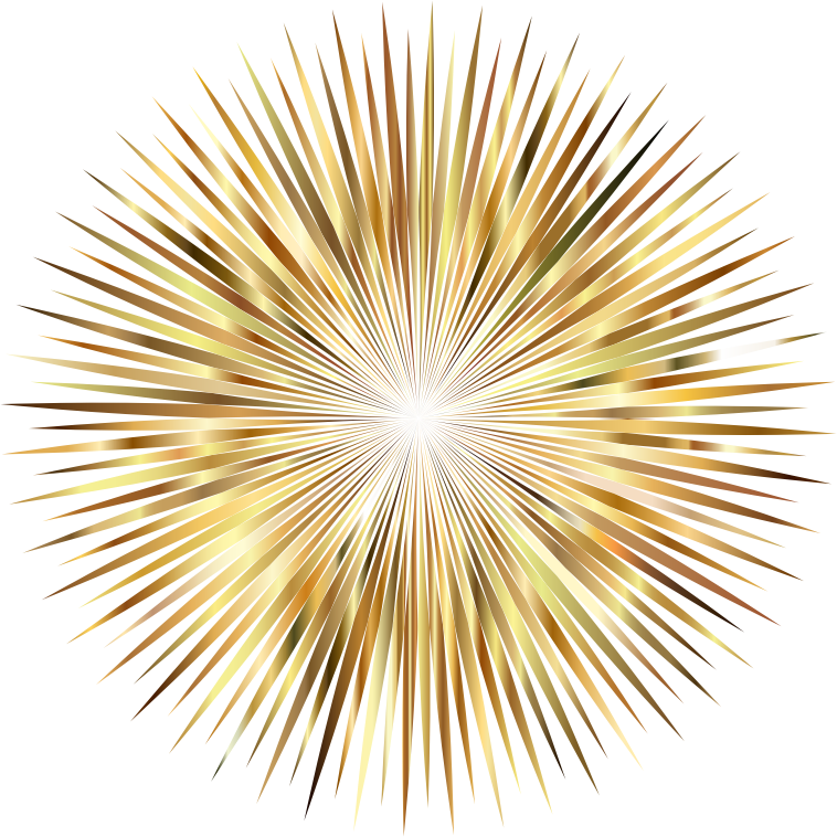 Fireworks Gold Free HQ Image Transparent PNG Image