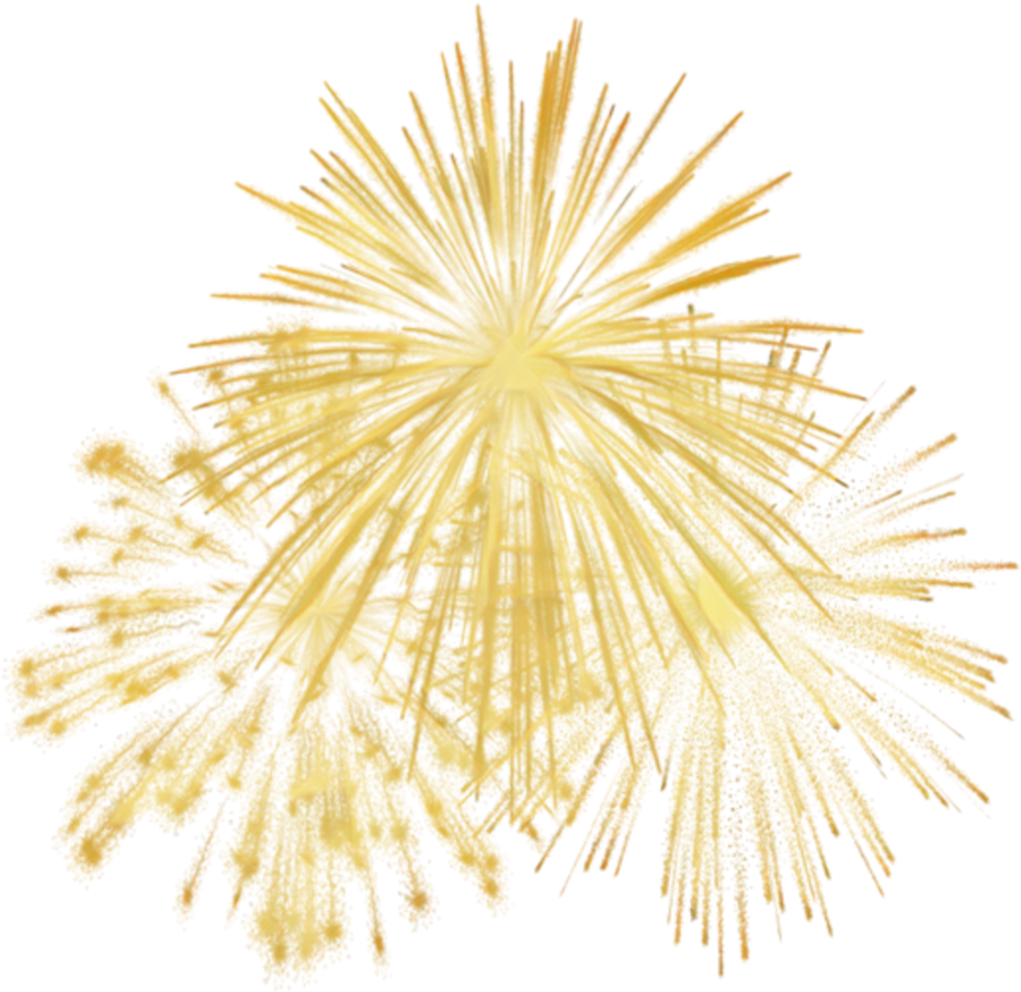 Fireworks Gold Free PNG HQ Transparent PNG Image