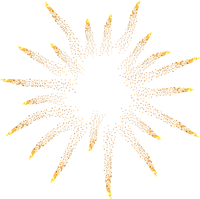 Fireworks Gold Free Clipart HQ Transparent PNG Image