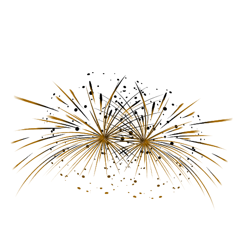 Golden Fireworks Vector Free Download Image Transparent PNG Image