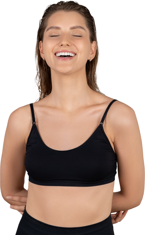 Smiling Woman Young Fit Free Transparent Image HD Transparent PNG Image