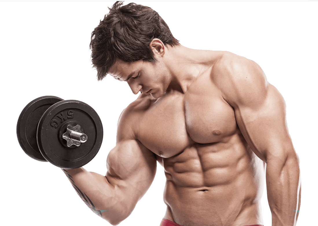 Dumbbell Male Young Fit Download HQ Transparent PNG Image