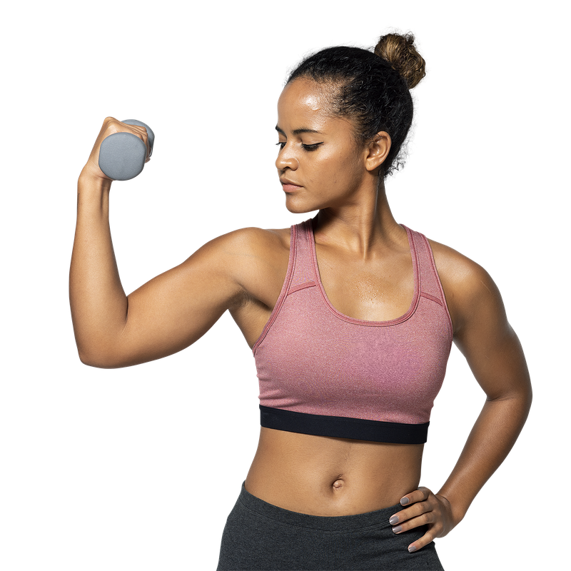 Dumbbell Woman Young Fit Exercise Transparent PNG Image