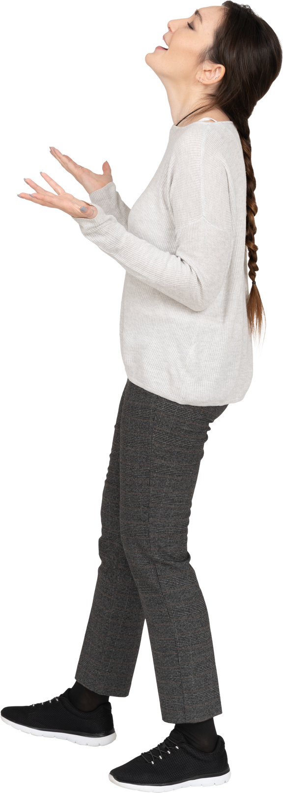 Woman Young Fit Laughing Free Transparent Image HQ Transparent PNG Image