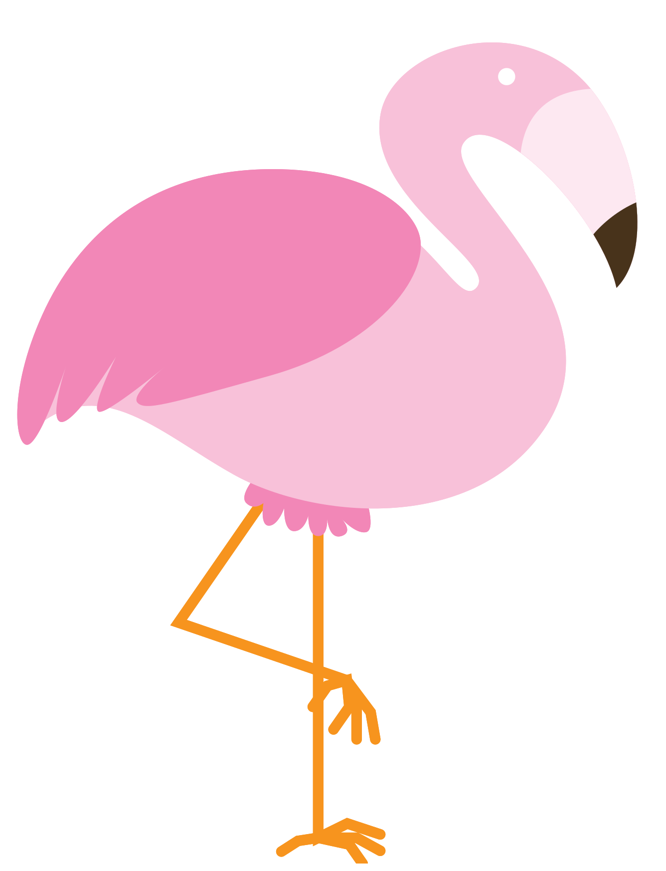 Vector Leg Bird Flamingo One Transparent PNG Image